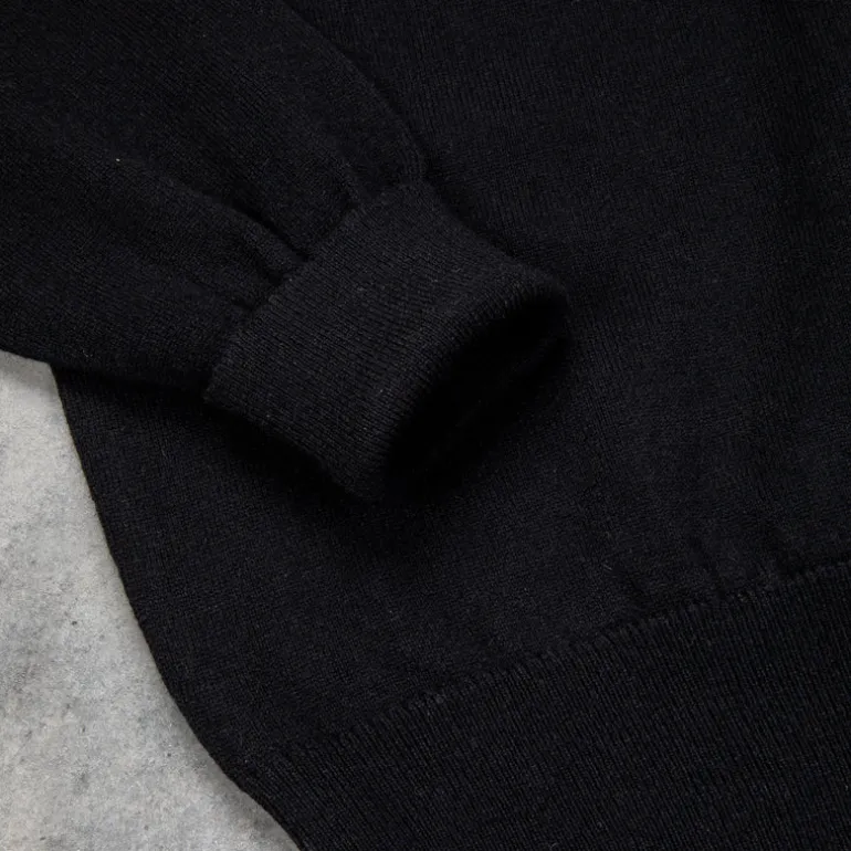 William Lockie Oxton Cashmere Crew Neck black