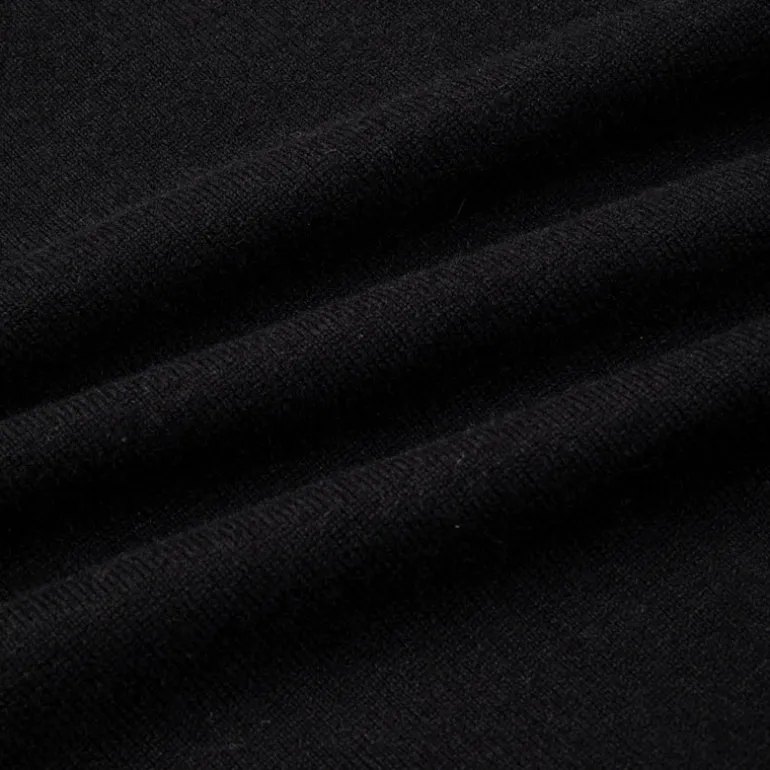William Lockie Oxton Cashmere Crew Neck black