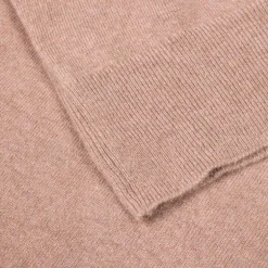 William Lockie Oxton Cashmere V-Neck Dormouse