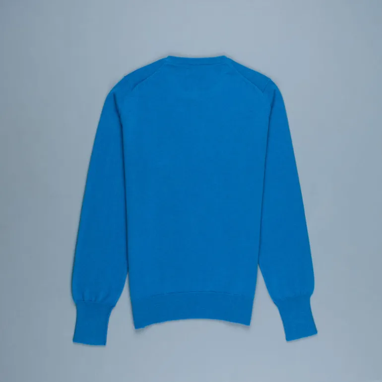 William Lockie Oxton Cashmere Crew Neck Airforce