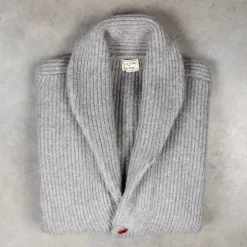 William Lockie Windsor Cashmere Shawl Cardigan Flannel