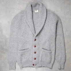 William Lockie Windsor Cashmere Shawl Cardigan Flannel