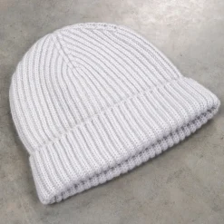 William Lockie x Frans Boone Royal Rib Cashmere Hat Seapearl