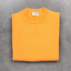 William Lockie x Frans Boone Nis Cashmere Crew Neck Cantaloupe
