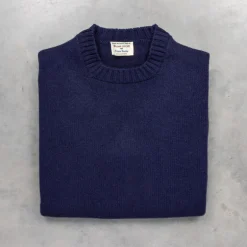 William Lockie x Frans Boone Nis Cashmere Crew Neck Blackberry