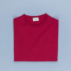 William Lockie x Frans Boone 30 gauge Loro Piana Merino's Crew Neck Chianti