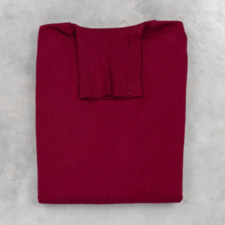 William Lockie x Frans Boone Oxton Cashmere Dolcevita Damson