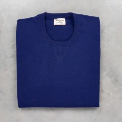 William Lockie x Frans Boone Super Geelong Vintage fit sweater American Navy
