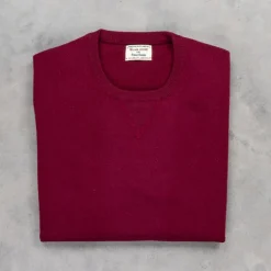 William Lockie x Frans Boone Super Geelong Vintage fit sweater damson