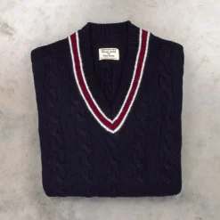 William Lockie x Frans Boone Garfield Cricket Cable Navy