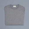 William Lockie x Frans Boone 30 gauge Loro Piana merino's Sweater Crew Neck Flannel