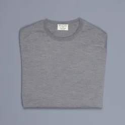 William Lockie x Frans Boone 30 gauge Loro Piana merino's Sweater Crew Neck Flannel