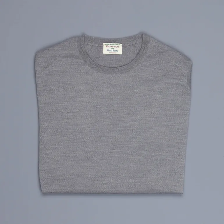 William Lockie x Frans Boone 30 gauge Loro Piana merino's Sweater Crew Neck Flannel