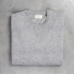 William Lockie x Frans Boone Super Geelong Vintage fit sweater Flannel Grey