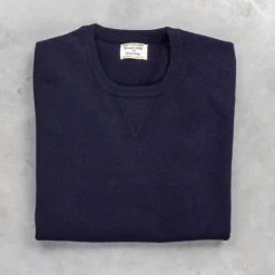 William Lockie x Frans Boone Super Geelong Vintage fit sweater Dark Navy