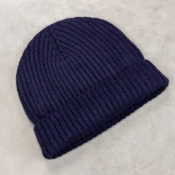 William Lockie x Frans Boone Royal Rib Cashmere Hat Blackberry