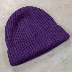 William Lockie x Frans Boone Royal Rib Cashmere Hat Arabian Viola