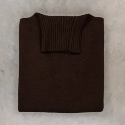 William Lockie x Frans Boone Inigo Baby Lambswool Roll Neck Caffe