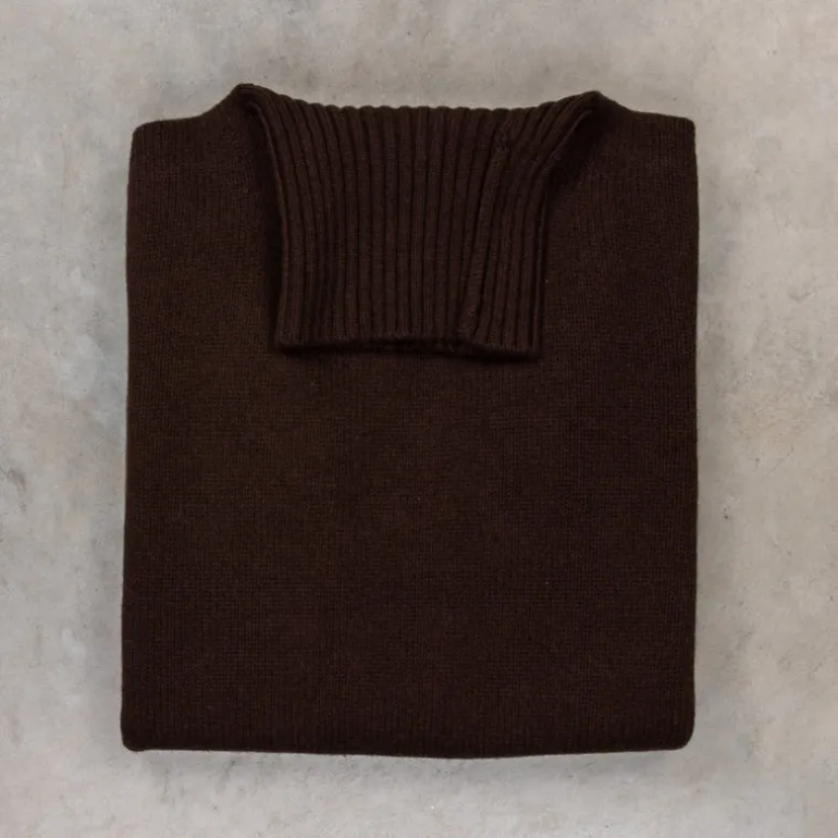 William Lockie x Frans Boone Inigo Baby Lambswool Roll Neck Caffe