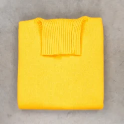 William Lockie x Frans Boone Inigo Baby Lambswool Roll Neck Zafferano