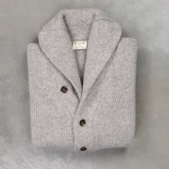William Lockie x Frans Boone Alain Shawl Cardigan Lambswool Flannel