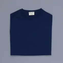 William Lockie x Frans Boone 30 gauge Loro Piana Merino's Crew Neck American Navy