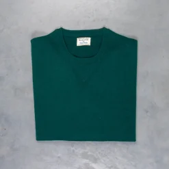 William Lockie x Frans Boone Super Geelong Vintage fit sweater Tartan Green
