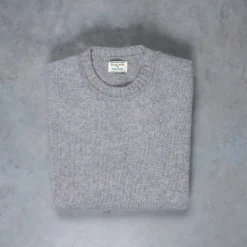 William Lockie x Frans Boone Alain Lambswool Crew Neck Flannel