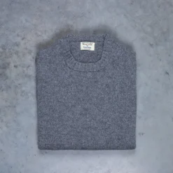 William Lockie x Frans Boone Nis Cashmere Crew Neck Dolomite/Heron