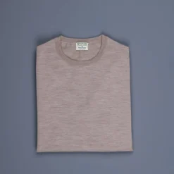 William Lockie x Frans Boone 30 gauge Loro Piana Merino's Crew Neck Oatmeal