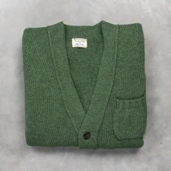 William Lockie x Frans Boone Alain 3-Pocket Cardigan Lambswool Rosemary