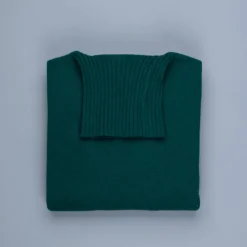 William Lockie x Frans Boone Tip Super Geelong Roll Neck Tartan Green