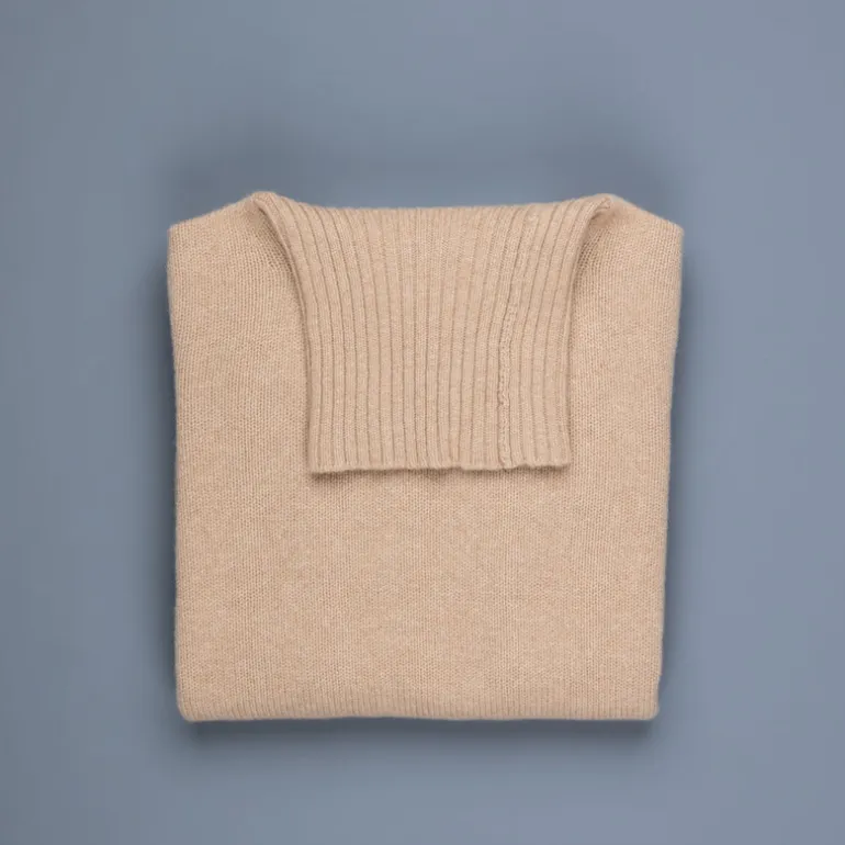 William Lockie x Frans Boone Tip Super Geelong Roll Neck Sandstorm