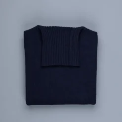William Lockie x Frans Boone Tip Super Geelong Roll Neck Dark Navy
