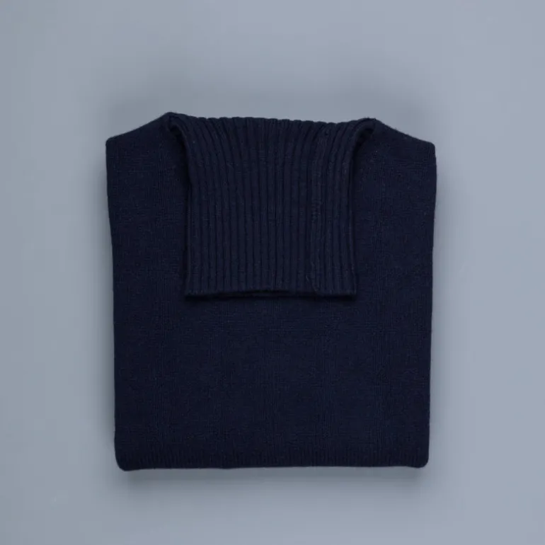 William Lockie x Frans Boone Tip Super Geelong Roll Neck Dark Navy