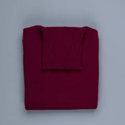 William Lockie x Frans Boone Tip Super Geelong Roll Neck Damson