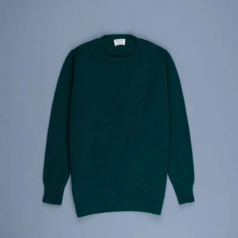 William Lockie x Frans Boone Tip Super Geelong Crew Neck Tartan Green