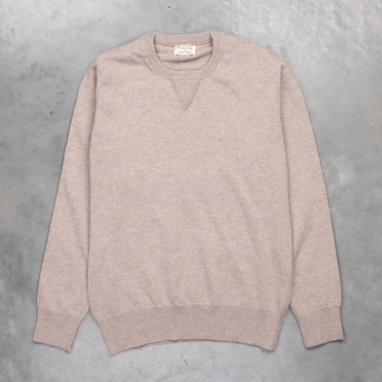 William Lockie x Frans Boone Super Geelong Vintage Fit Sweater Mushroom