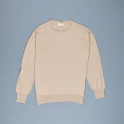 William Lockie x Frans Boone 30 gauge Loro Piana Merino's Crew Neck Sandstorm