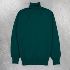 William Lockie x Frans Boone Oxton Cashmere Dolcevita Tartan Green