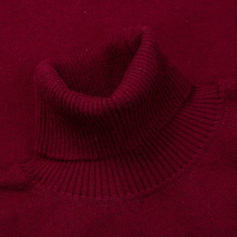 William Lockie x Frans Boone Oxton Cashmere Dolcevita Damson