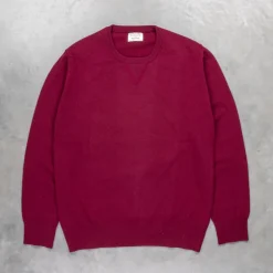William Lockie x Frans Boone Super Geelong Vintage fit sweater damson