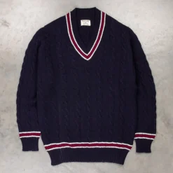 William Lockie x Frans Boone Garfield Cricket Cable Navy