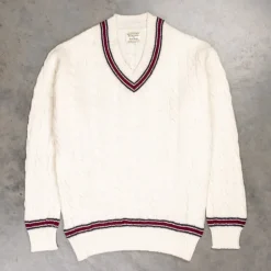 William Lockie x Frans Boone Garfield Cricket Cable Undeyed White