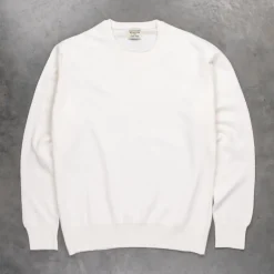 William Lockie x Frans Boone Super Geelong Vintage fit sweater Ice White