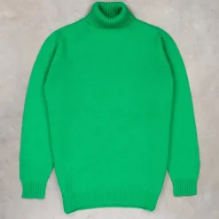 William Lockie x Frans Boone Inigo Baby Lambswool Roll Neck Green