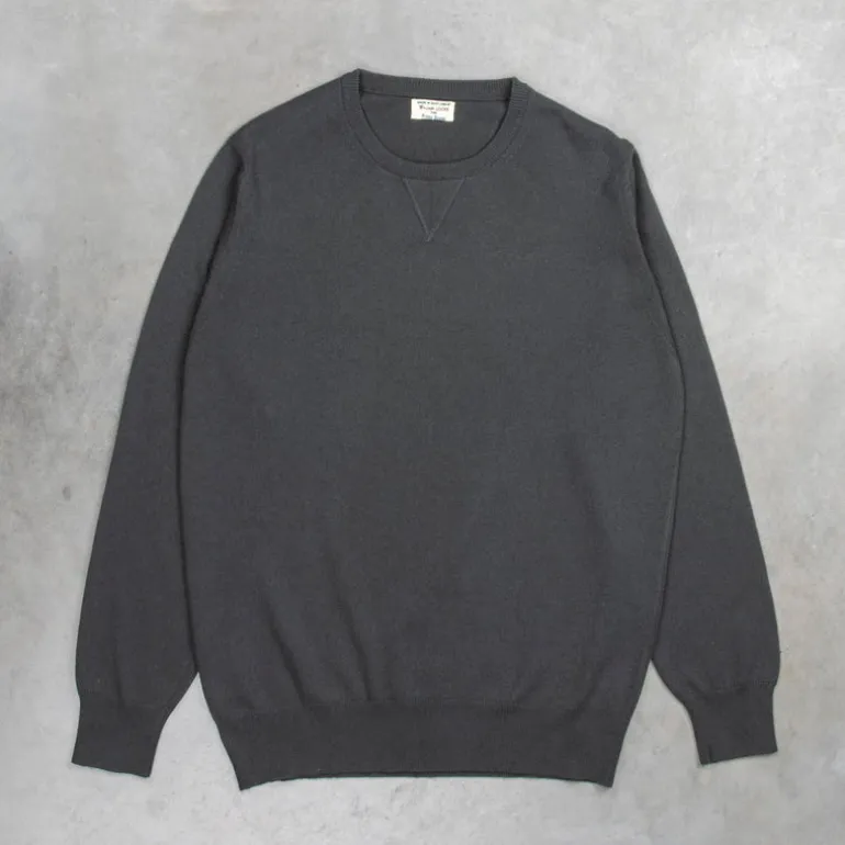 William Lockie x Frans Boone Odyssey Cash/Cotton Sweater Drill Grey