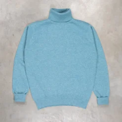 William Lockie x Frans Boone Super Geelong Roll Neck Blue Lovat