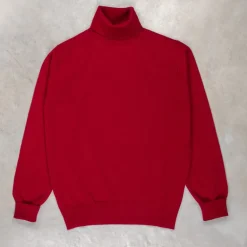 William Lockie x Frans Boone Super Geelong Roll Neck Claret