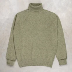 William Lockie x Frans Boone Super Geelong Roll Neck Moss
